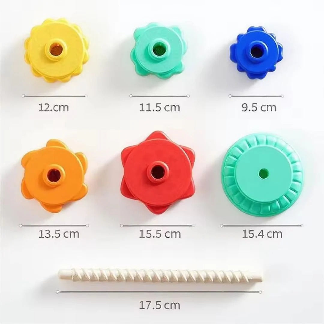 Rainbow Twist Tower - Montessori Kids Toy