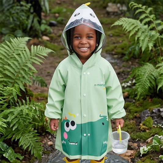 Children's Rain Jacket with Animal Motifs