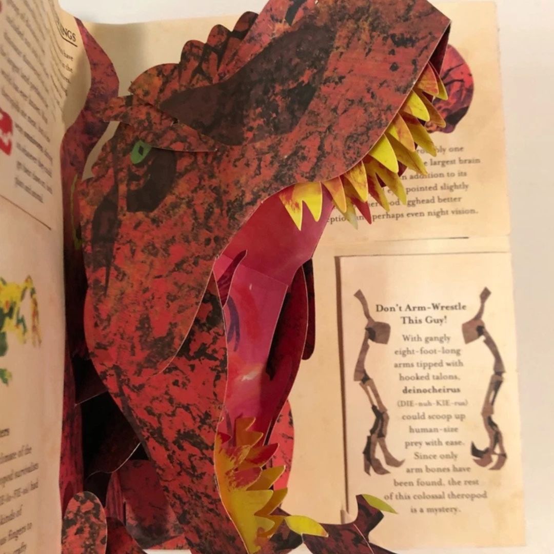 Interactive Kids 3D Dinosaur Pop Up Book