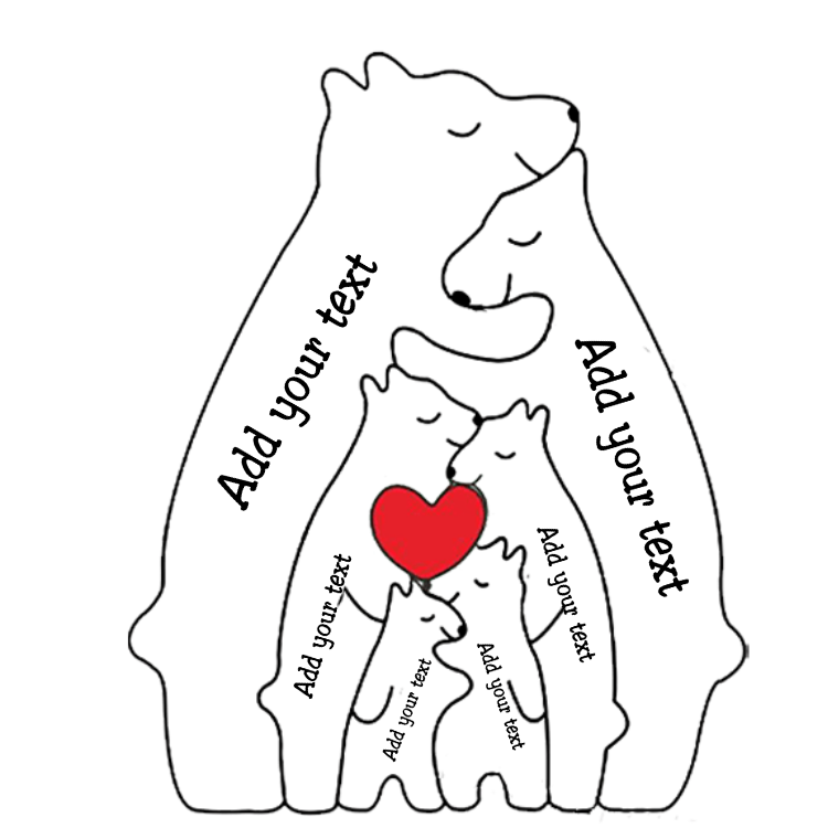 Personalized Bear Family