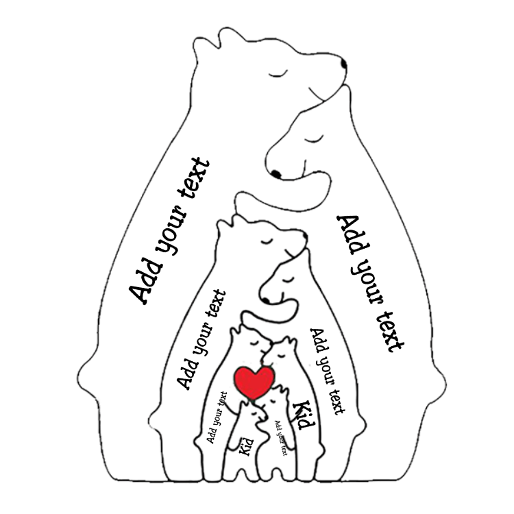 Personalized Bear Family