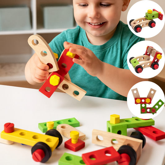Wooden Toolbox Play Set