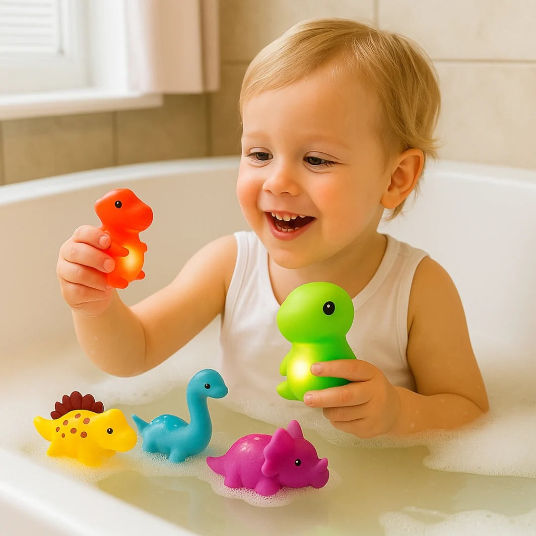 Glowing Bath Dinosaurs