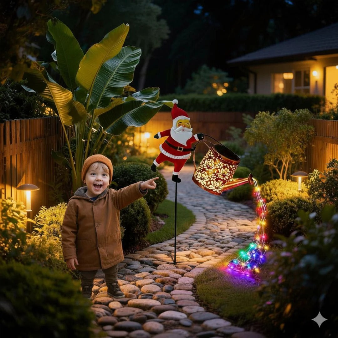 Endless Glow Christmas Watering Can – Solar Edition