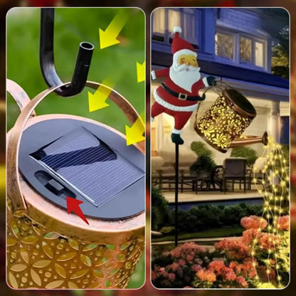 Endless Glow Christmas Watering Can – Solar Edition